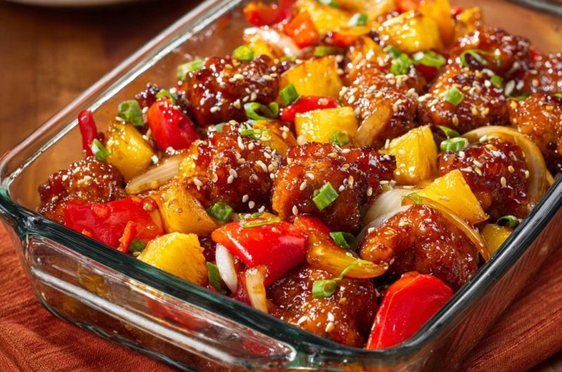 Ananas-Hähnchen