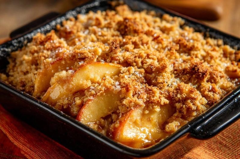 Apfel-Crumble (Endlich knusprige Krume!)