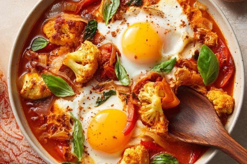 Blumenkohl-Shakshuka (Nie wieder matschiger Blumenkohl!)