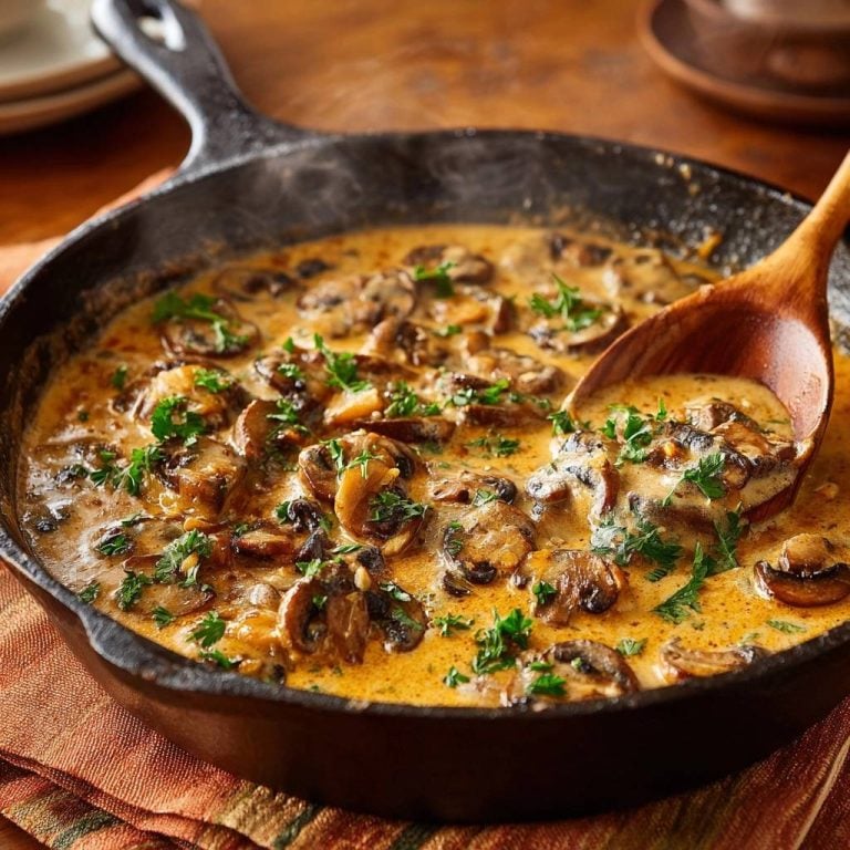Cremige Pilzpfanne (Keine wässrige Soße mehr)