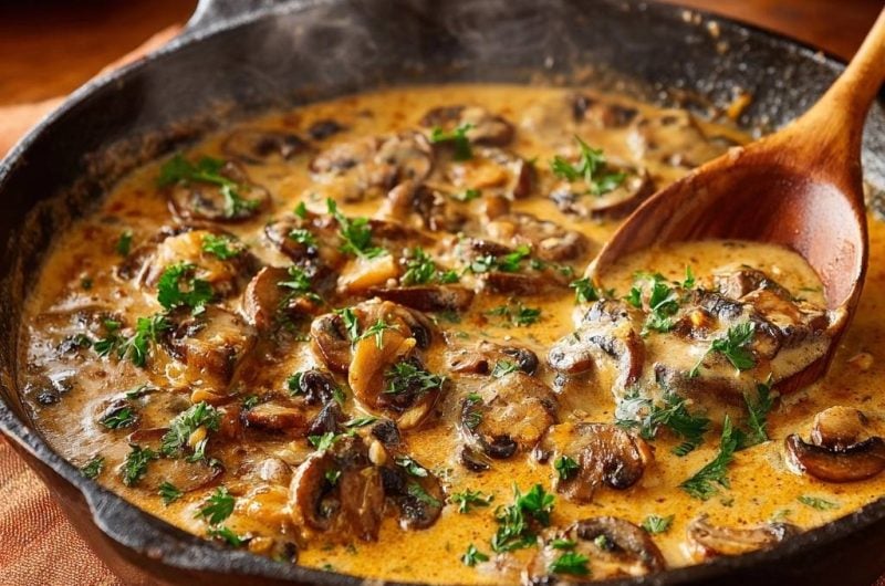 Cremige Pilzpfanne (Keine wässrige Soße mehr)