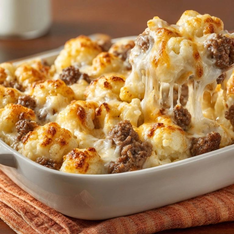 Cremiger Blumenkohl-Hack-Auflauf (Nie wieder matschiger Blumenkohl!)