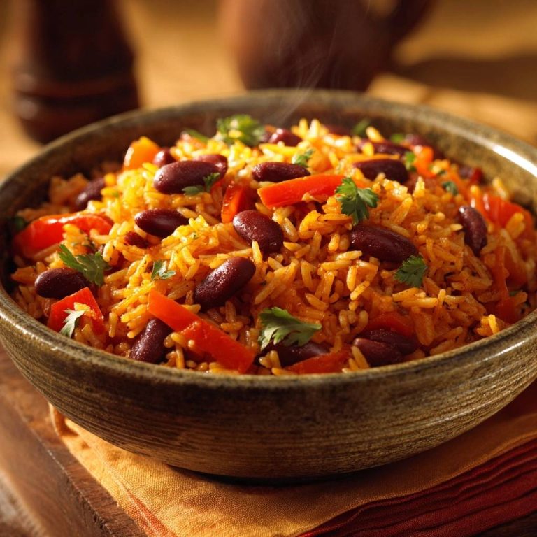 Fluffiger Kidneybohnen-Reis mit Paprika: Nie matschig!