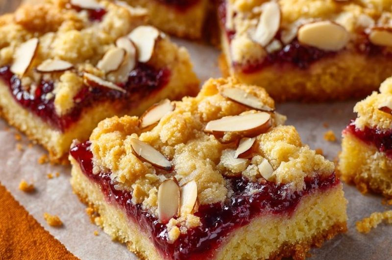 Himbeer-Mandel-Streuselkuchen (Nie wieder matschige Streusel!)