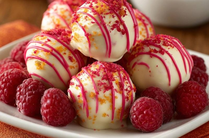 Himbeer-Weißschokoladen-Trüffel