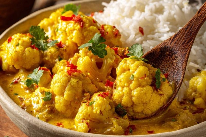 Knackiger Blumenkohl-Gelbcurrry