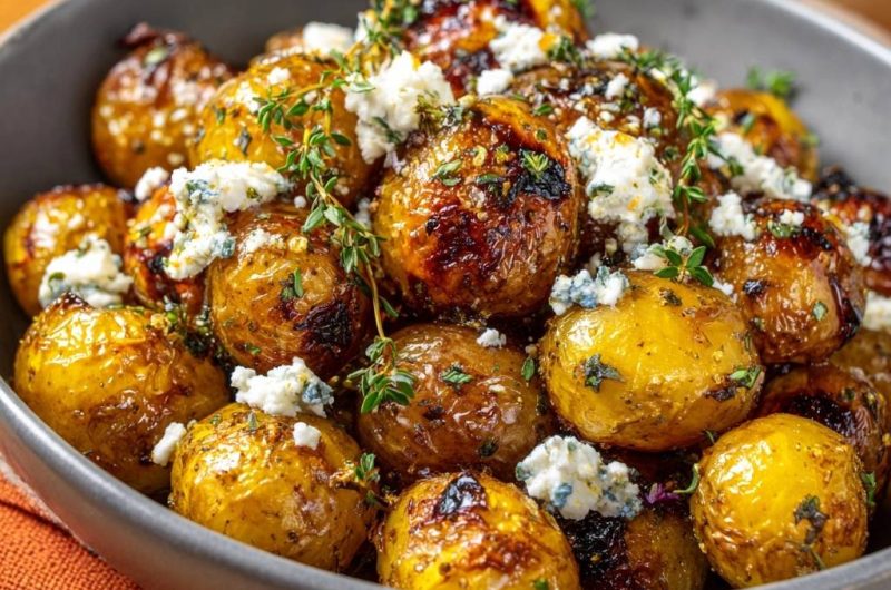 Knusprige Babykartoffeln mit Thymian & Feta (Nie wieder matschig!)