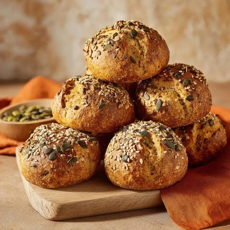 Knusprige Kürbiskernbrötchen (Nie wieder flache Brötchen!)