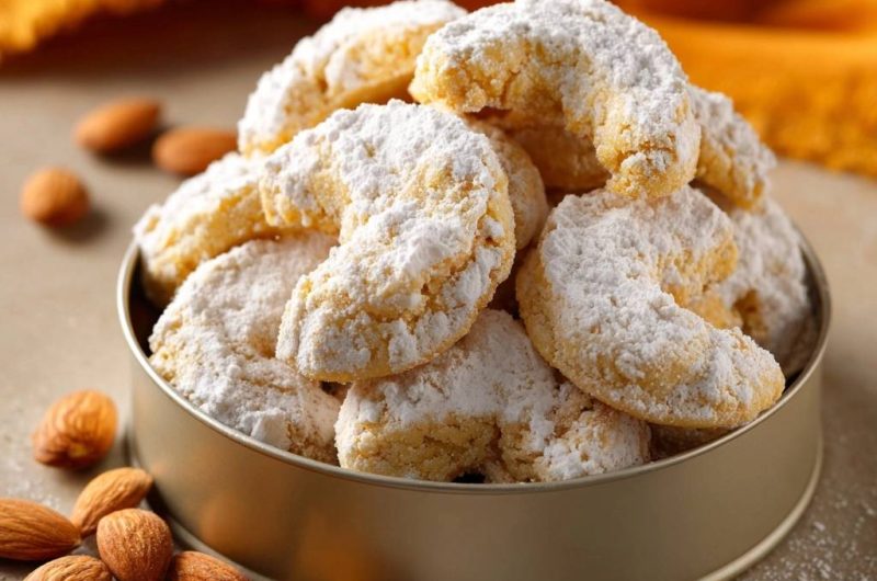 Knusprige Mandelkipferl