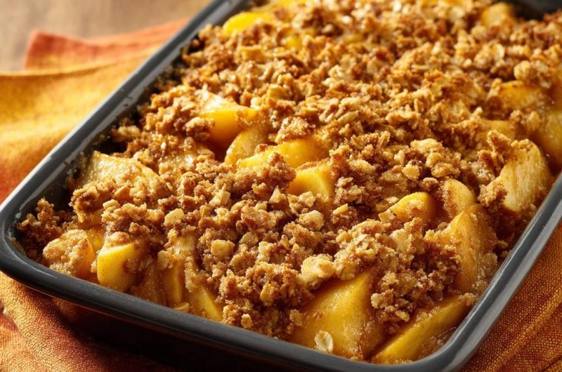 Knuspriger Apfel-Crumble