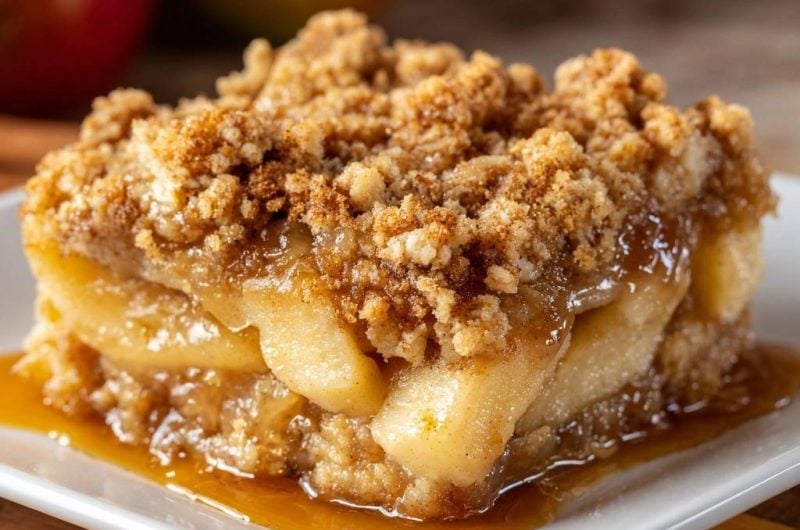 Knuspriger Apfelstreusel (Nie wieder matschige Streusel!)