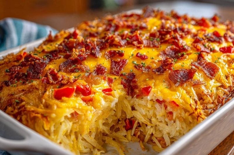 Knuspriger Bacon-Käse-Kartoffelauflauf