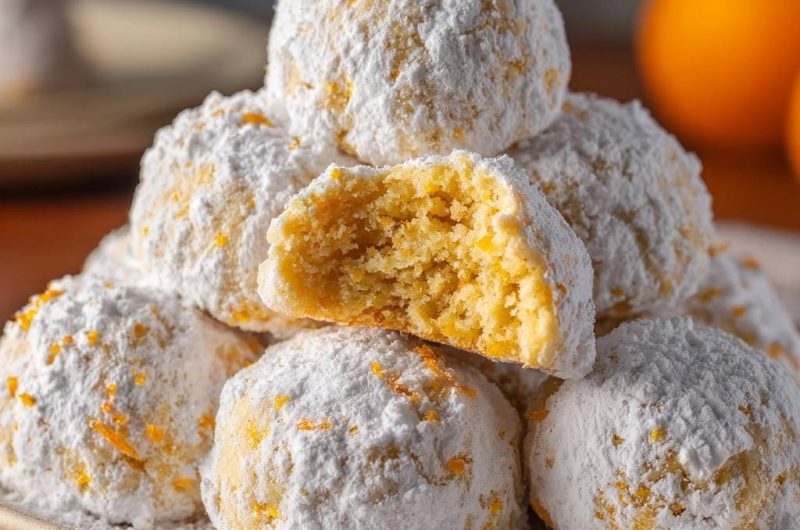 Orangen-Schneebällchen