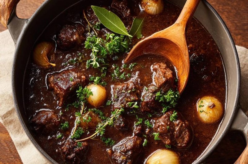 Rindergulasch mit Perlzwiebeln