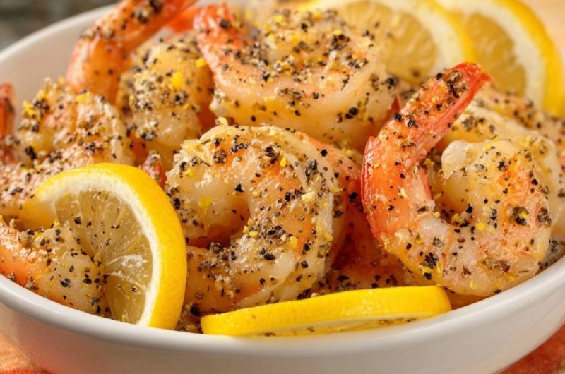 Saftige Zitronen-Pfeffer-Garnelen