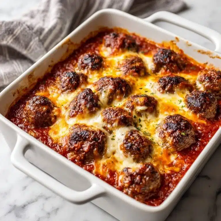 Saftiger Frikadellenauflauf mit Käse