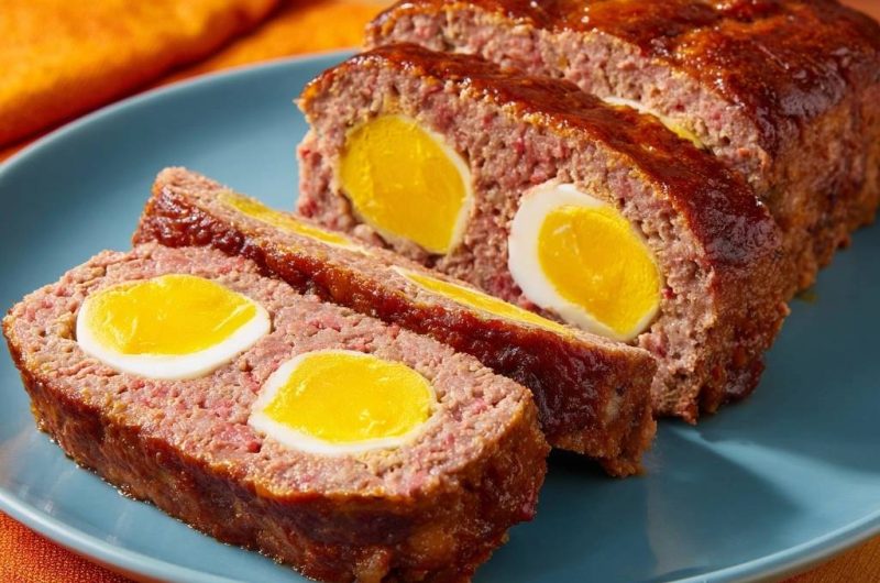 Saftiger Hackbraten mit Ei-Überraschung