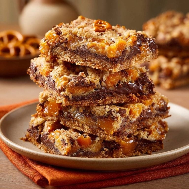 Salzig-süße Brezel-Karamell-Schoko-Riegel (Nie wieder harter Karerell!)