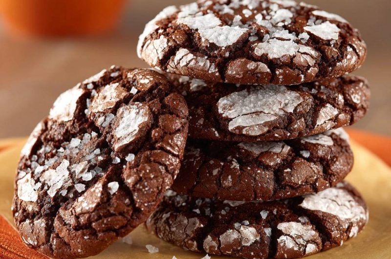 Schoko-Crinkle-Cookies mit Meersalz (Nie wieder flache Kekse!)