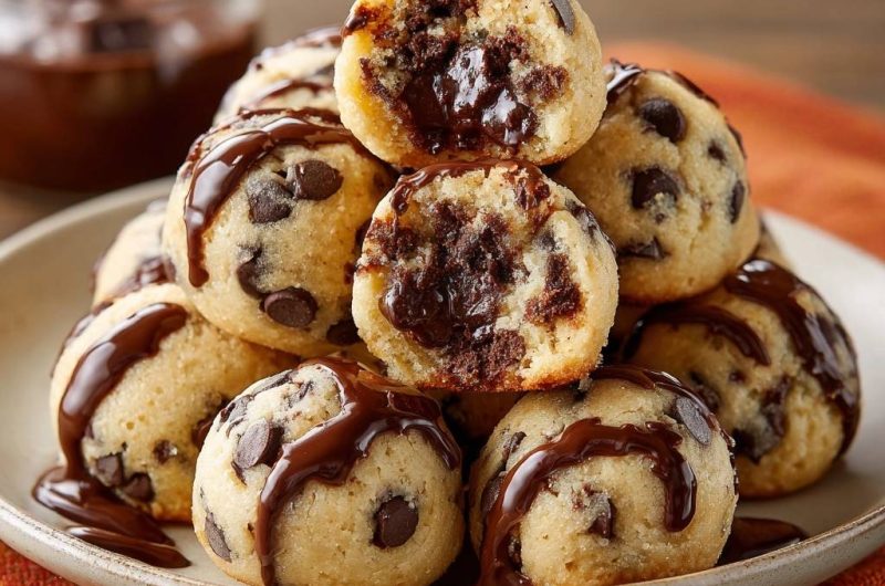 Schoko-Lava-Cookie-Bites (Nie wieder fester Schokokern!)