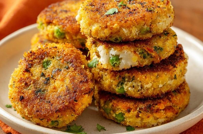 Erbsen-Paneer-Tikkis