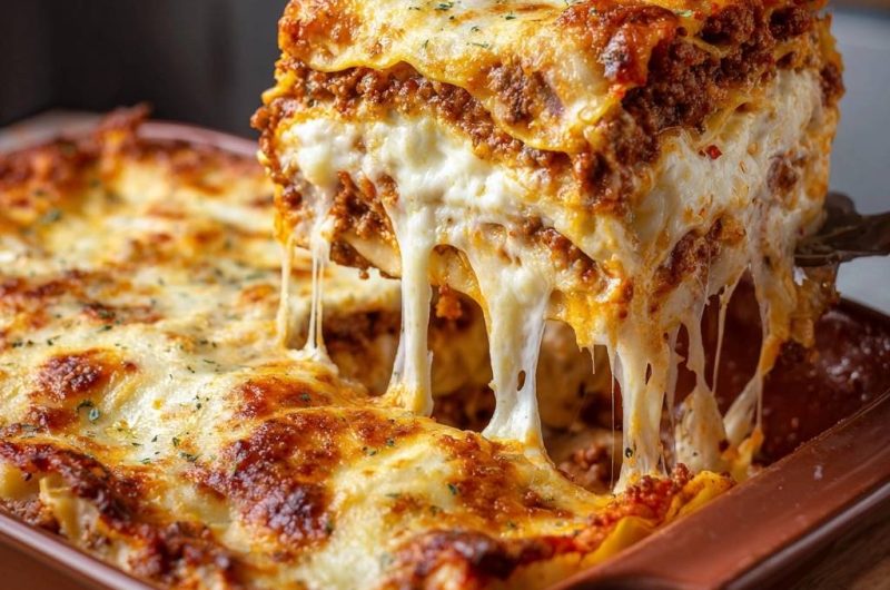 Hackfleisch-Lasagne