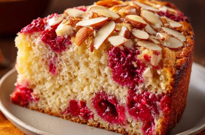 Himbeer-Mandel-Kuchen