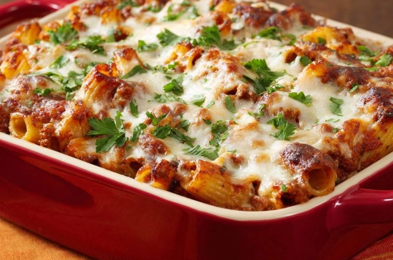 Überbackene Rigatoni