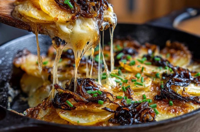 Kartoffel-Zwiebel-Gratin