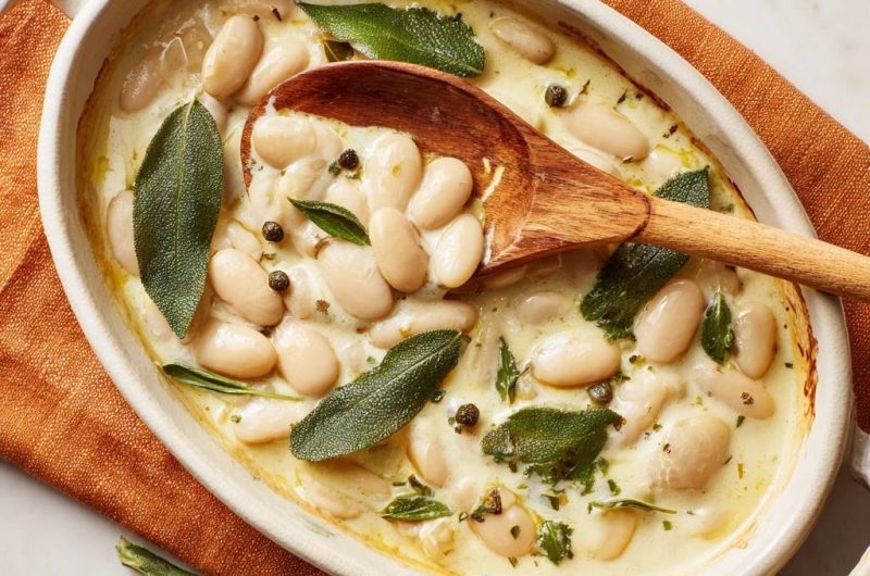 Cremige weiße Bohnen mit Salbei (Keine wässrige Soße mehr)