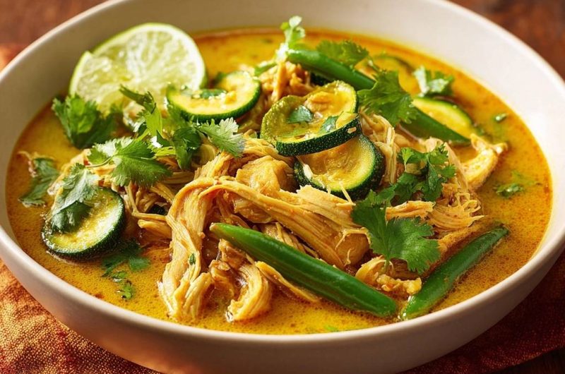 Cremiges Hähnchen-Zucchini-Curry