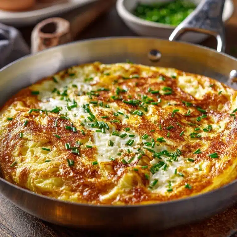 Fluffiges Pfannen-Omelett mit Schnittlauch: Das Rezept