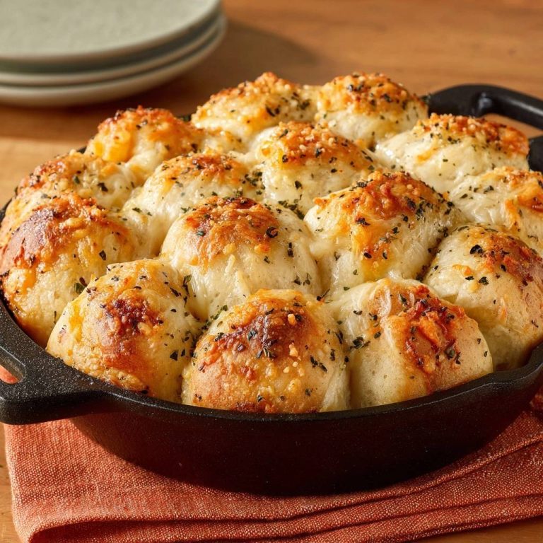 Goldene Knoblauch-Käse-Bällchen: Das Rezept für Zupfbrot