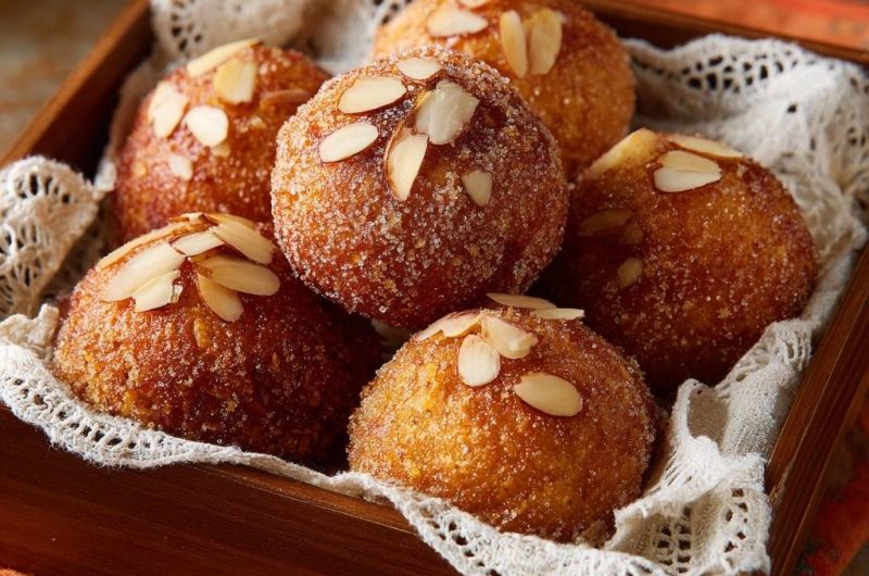 Goldene Mandelbällchen