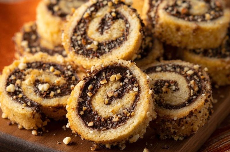 Haselnuss-Schoko-Rollen (Nie wieder reißender Teig!)