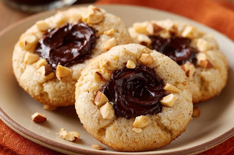 Haselnuss-Schokoladen-Plätzchen (Nie wieder auslaufende Schokolade!)