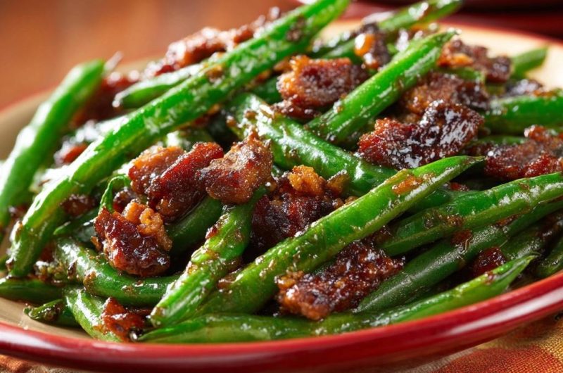 Herzhafte Grüne Bohnen mit Speck