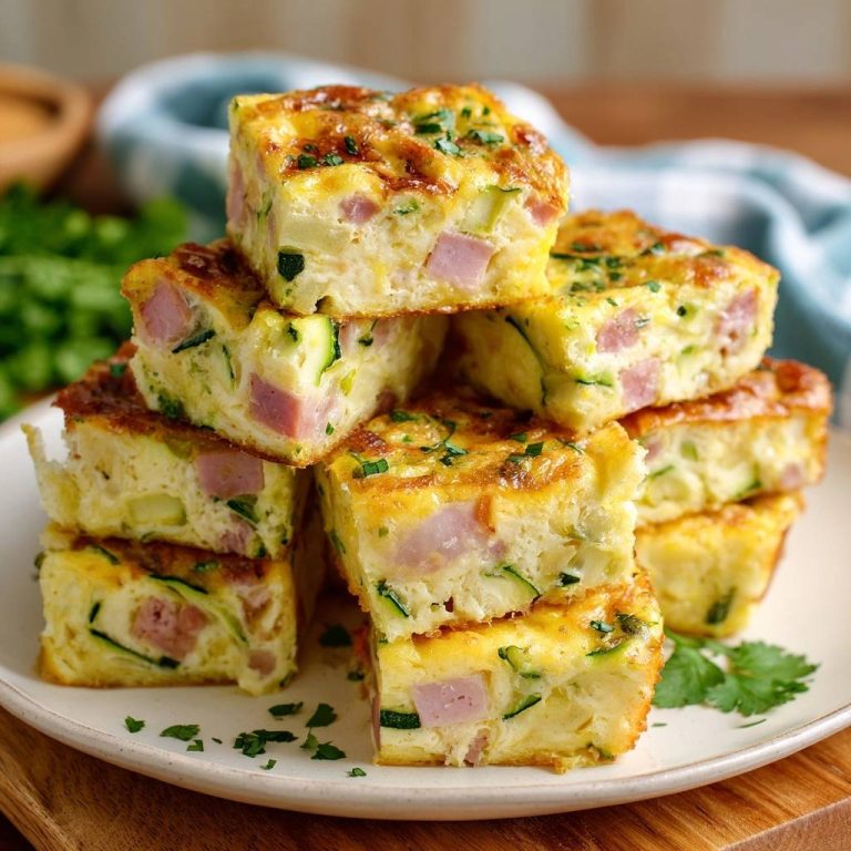 Herzhafte Zucchini-Schinken-Schnitten: Saftig & Standfest