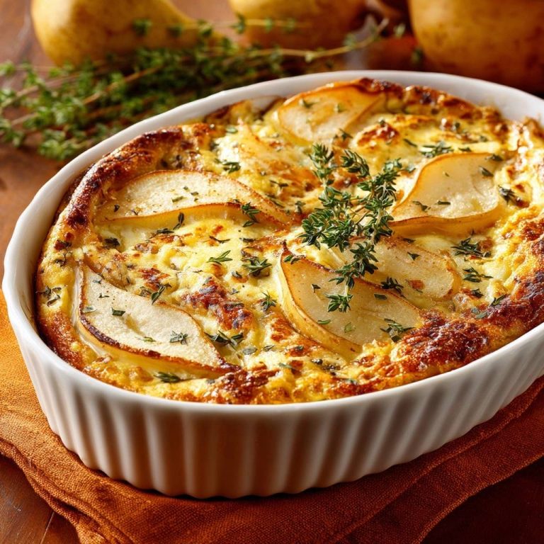 Herzhafter Birnen-Ziegenkäse-Auflauf: Cremig & gelingsicher