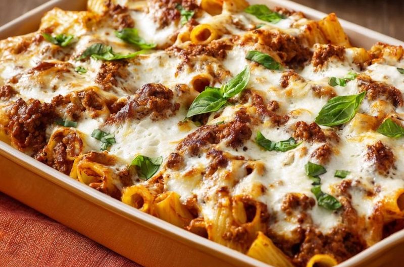 Herzhafter Rigatoni-Auflauf