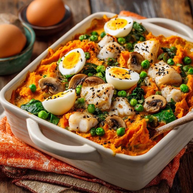 Herzhafter Süßkartoffel-Fisch-Auflauf: Cremig & ohne Wasser