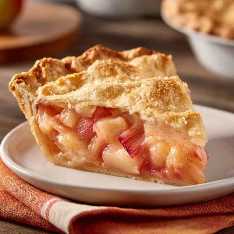 Klassischer Apfel-Rhabarber-Pie (Der Anti-Matsche-Boden)