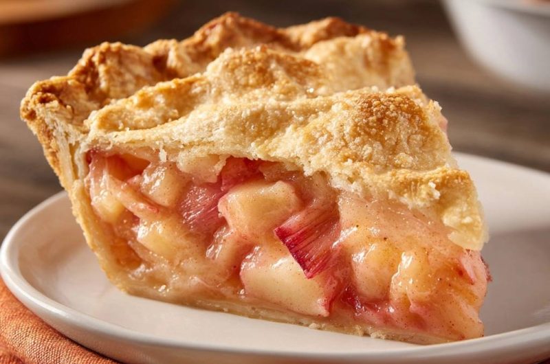 Klassischer Apfel-Rhabarber-Pie (Der Anti-Matsche-Boden)