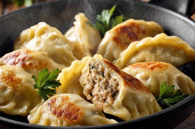 Knusprige Fleisch-Pierogi