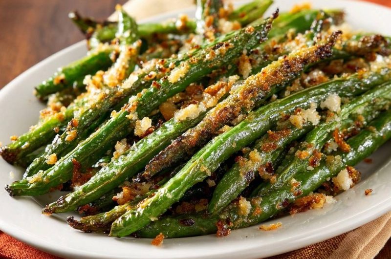 Knusprige Knoblauch-Bohnen aus dem Ofen