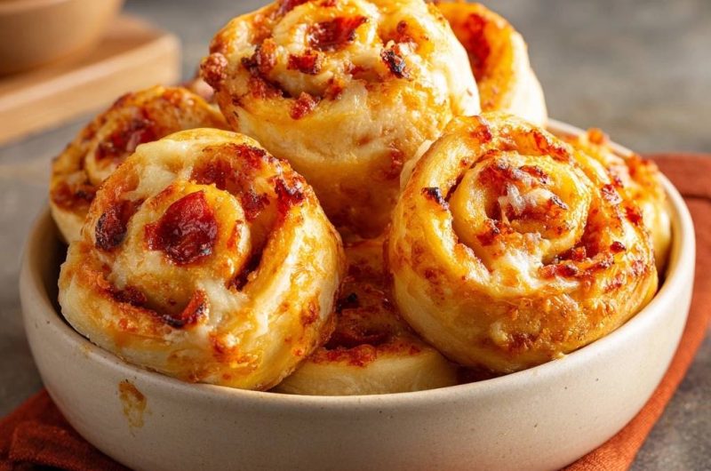 Knusprige Pizza-Schnecken