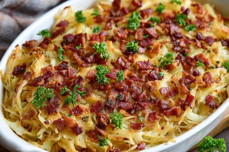 Knuspriger Kartoffel-Speck-Auflauf