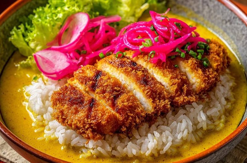Knuspriges Hähnchen Katsu Curry