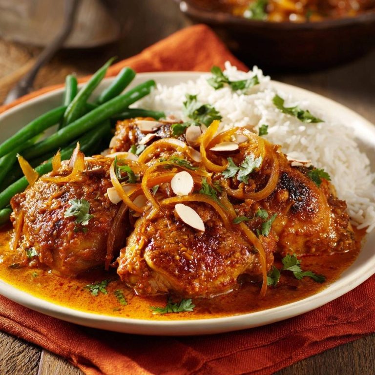 Marokkanisches Zitrus-Hähnchen mit Mandeln & Orangen