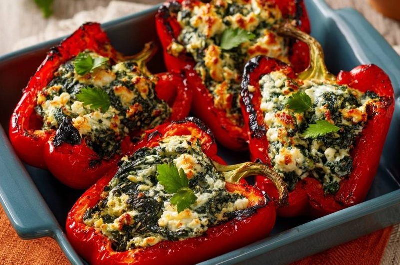 Mediterran gefüllte Paprika